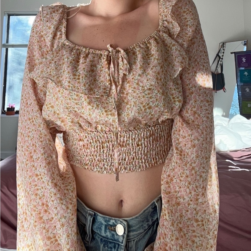 long sleeve floral